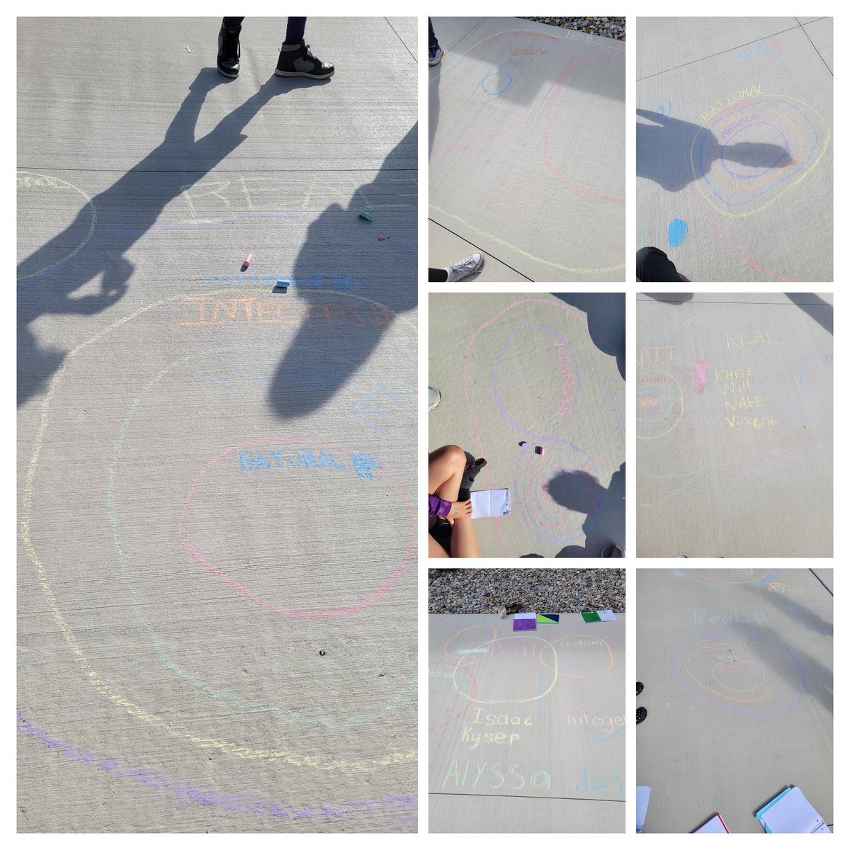 CoachColahan's tweet photo. Breaking in the new sidewalk with Number Types @jbengele @WesTeaches @VermilionSchool #NumbersRule https://t.co/eBz3OKCeOv