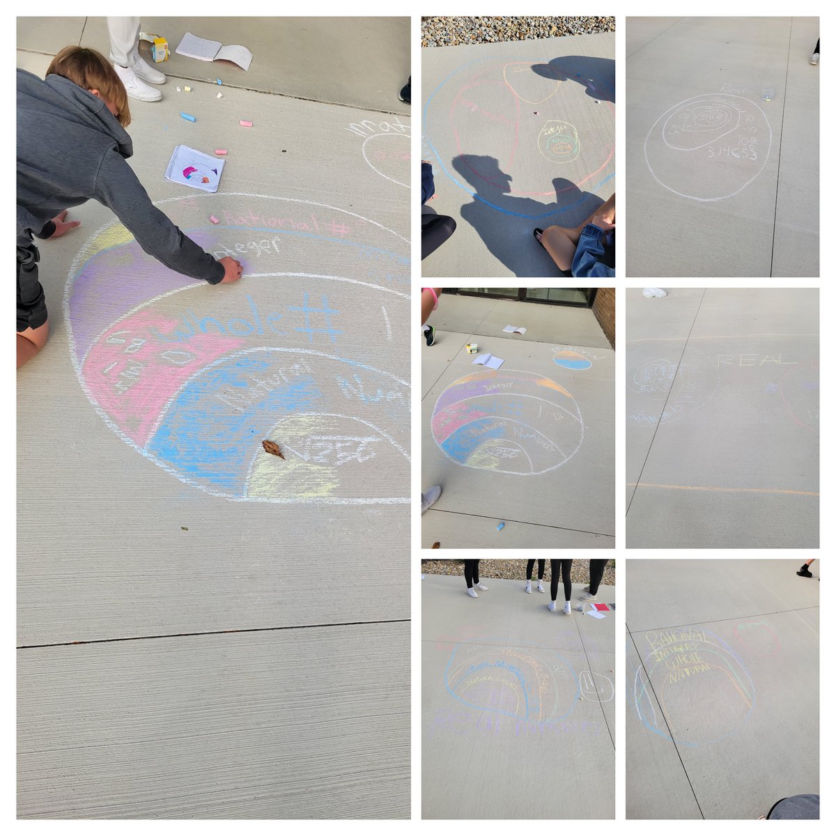 CoachColahan's tweet photo. Breaking in the new sidewalk with Number Types @jbengele @WesTeaches @VermilionSchool #NumbersRule https://t.co/eBz3OKCeOv