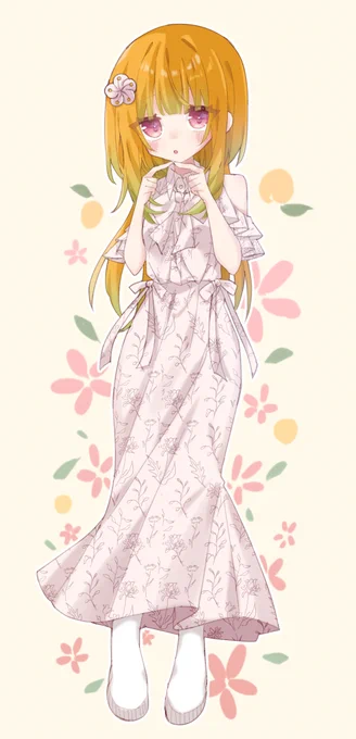 久々に創作をした春彩あんずちゃんといいます、かわいい! 