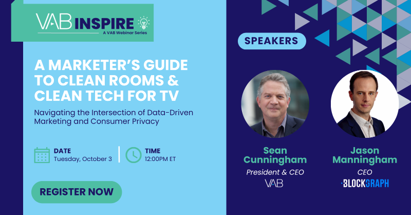 VABintel's tweet photo. Privacy meets Innovation! 🌐 Join us TOMORROW at 12pm EDT for a deep dive into data clean rooms &amp; clean tech with Jason Manningham, CEO at @blockgraph, and Sean Cunningham, CEO at @VABintel. 

There's still time to save your spot: https://t.co/LHwZ888hY3