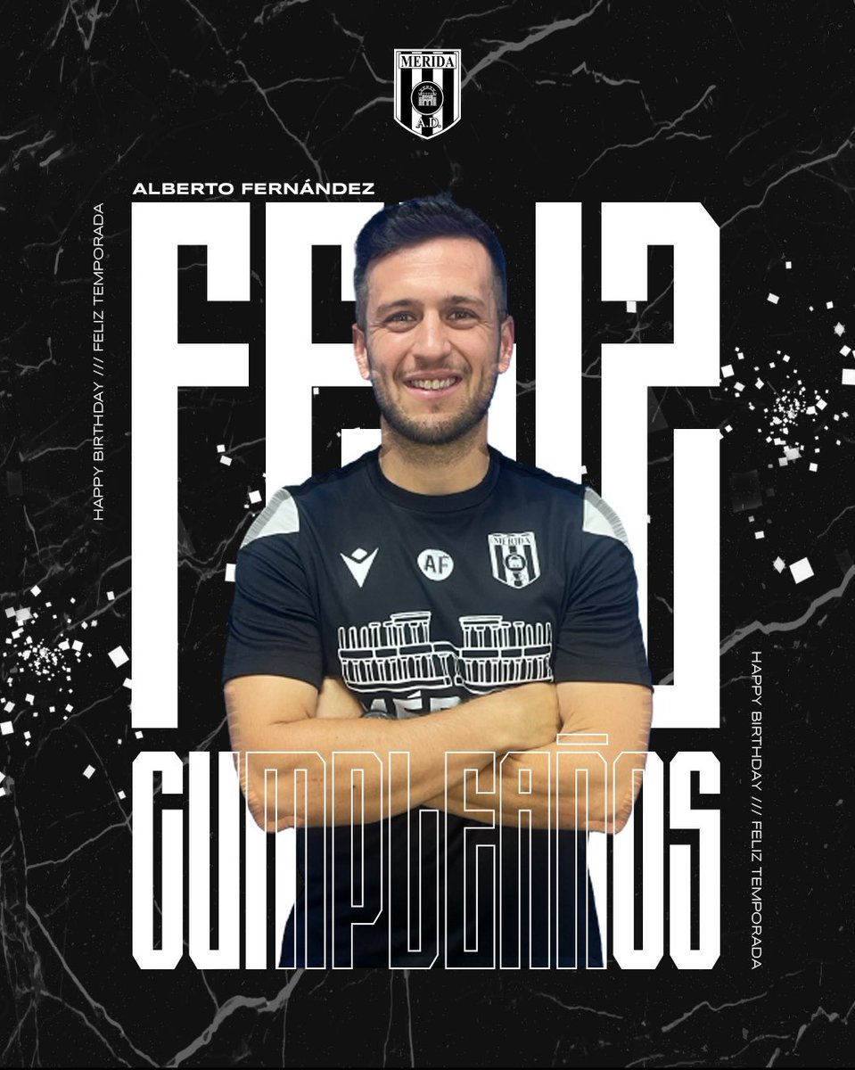 Merida_AD's tweet photo. 🥳 Hoy toca felicitar a nuestro readaptador @albertofth por su cumpleaños 💪🏽🏋🏻

🎂 ¡Muchas felicidades, romano! ⚪️⚫️ https://t.co/BCC0XPWUqx