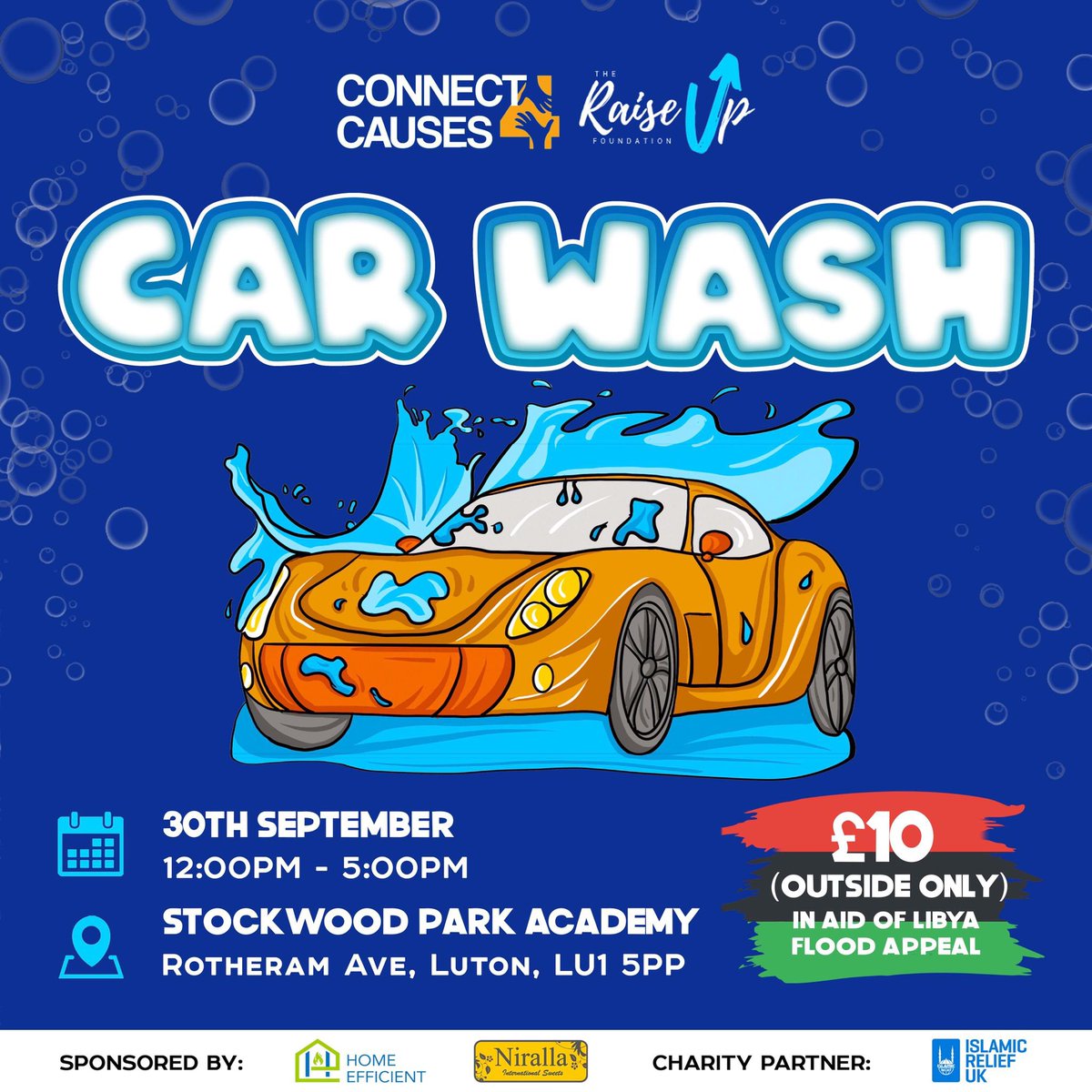 🌟Happening this weekend!🌟

A fundraiser organised by our young people, led by the brilliant @sxif_ali, in aid of the Libya flood appeal! Please come and support! 

Thanks to <a href="/Mr_H1978/">Mumin Humayun</a> for helping to put this together ❤️

📆 30/9/2023
⏰ 12pm
📍 @TSLTStockwoodPk 

See you there!