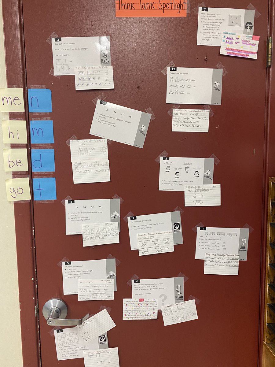 kcross34's tweet photo. We love seeing Think Tanks in action! @MsRuizCNE’s class is rocking think tanks.. take a look at their spotlight! Way to showcase your students’ high level thinking! #NISDmaCGT https://t.co/S1sTZGfhwV