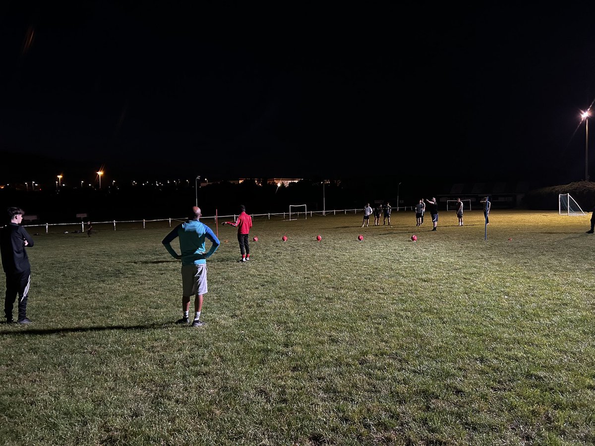 With the lights all repaired at KGV we are back to training, great turnout tonight.
