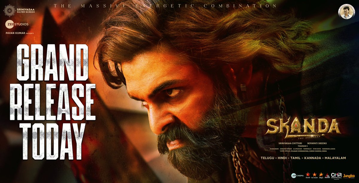SkandaOffl's tweet photo. #Skanda - The Attacker Releasing Today 🔥🔥🔥🔥

#SkandaStormFromToday https://t.co/0ILAke6CF0