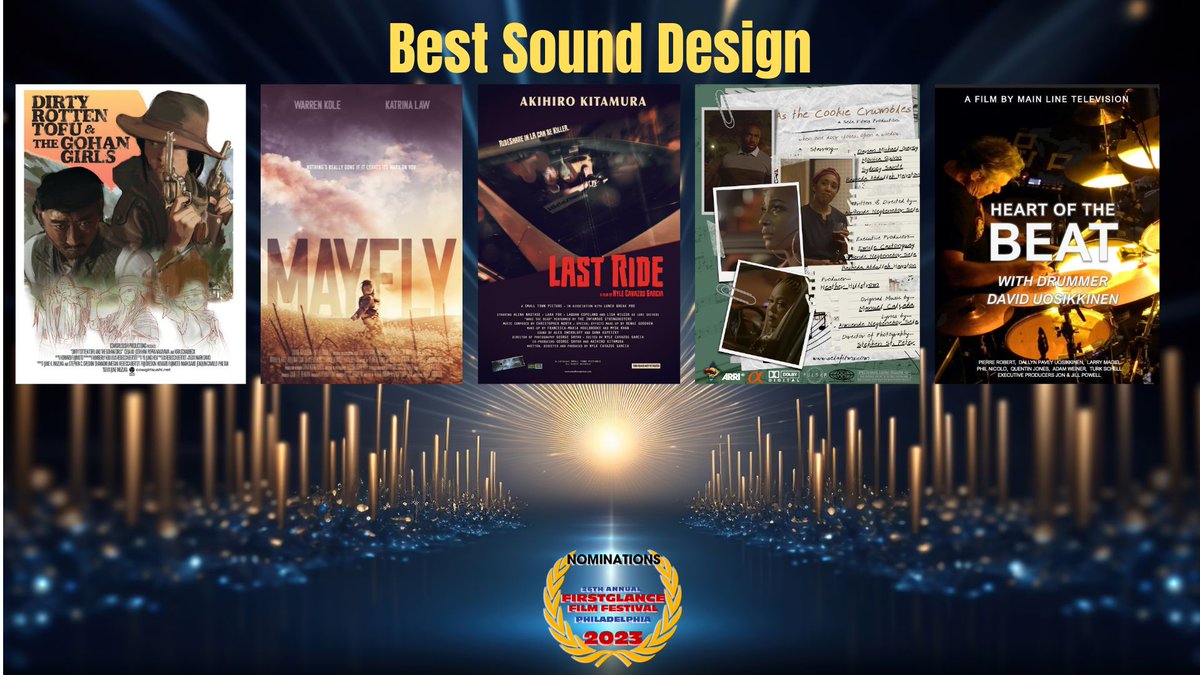 FirstGlanceFilm's tweet photo. Our final 26th Annual @FirstGlanceFilm Festivals #Philly nominations
Best Cinematography
Best Special Effects
Best Editing
Best Sound Design
Check them all out at FirstGlance Philly Oct 5-8
Tickets here- 
https://t.co/iI9Y7MV6rm
#SupportIndieFilm #filmmaking #FGPA26 https://t.co/eVzz0IfjJp