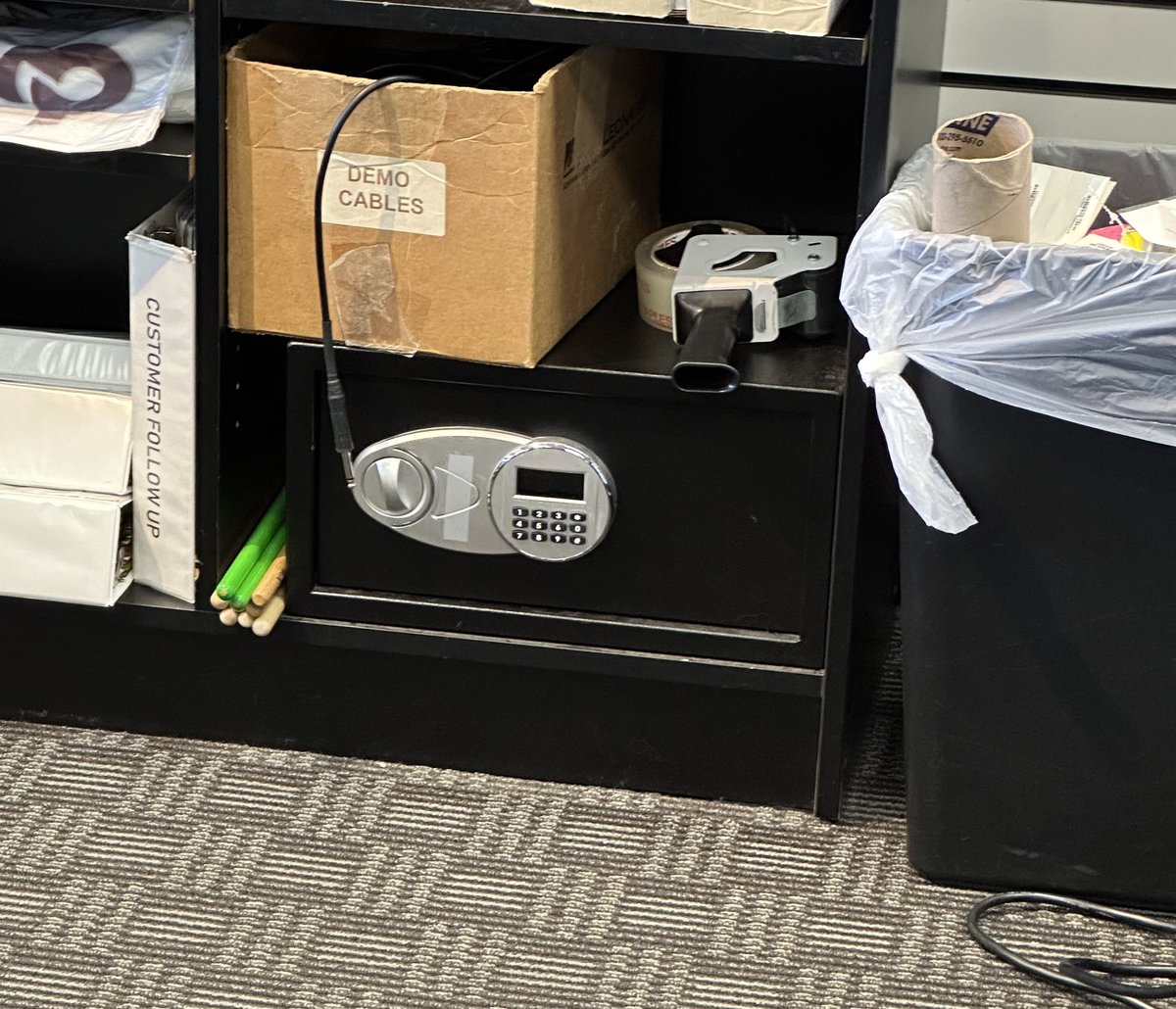 Spotted in the wild… the tape might actually appreciably increase security.