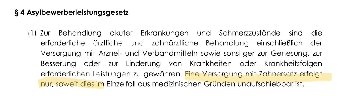 Weiß ja nicht, wo und wie sich <a href="/_FriedrichMerz/">Friedrich Merz</a> hat „die Zähne machen lassen“. Aber sicher nicht nach dem Asylbewerberleistungsgesetz. 👇Ganz offen: Das ist Hetze und kann weg. Ein neuer Beleg für seine Unfähigkeit, eine Volkspartei zu führen