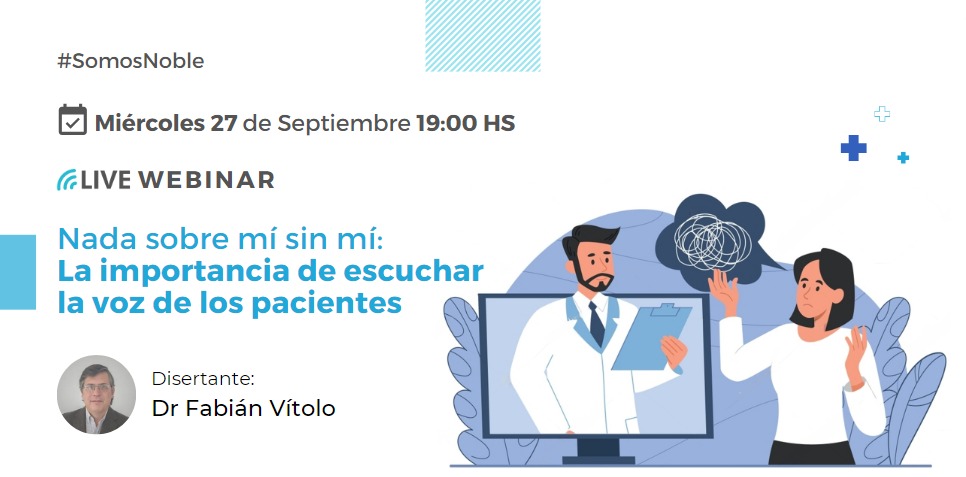 garciadaniela's tweet photo. 📣 ¡Nuevo webinar "Nada sobre mí sin mí: La importancia de escuchar la voz de los pacientes"!
🗓 Fecha: Miércoles 27 de Septiembre
⏰ Hora: 19:00 hs
🔗 ¡Inscripciones abiertas! https://t.co/yVt8sakxj6 🌐
¡Te esperamos! https://t.co/4dxK7jhRLc