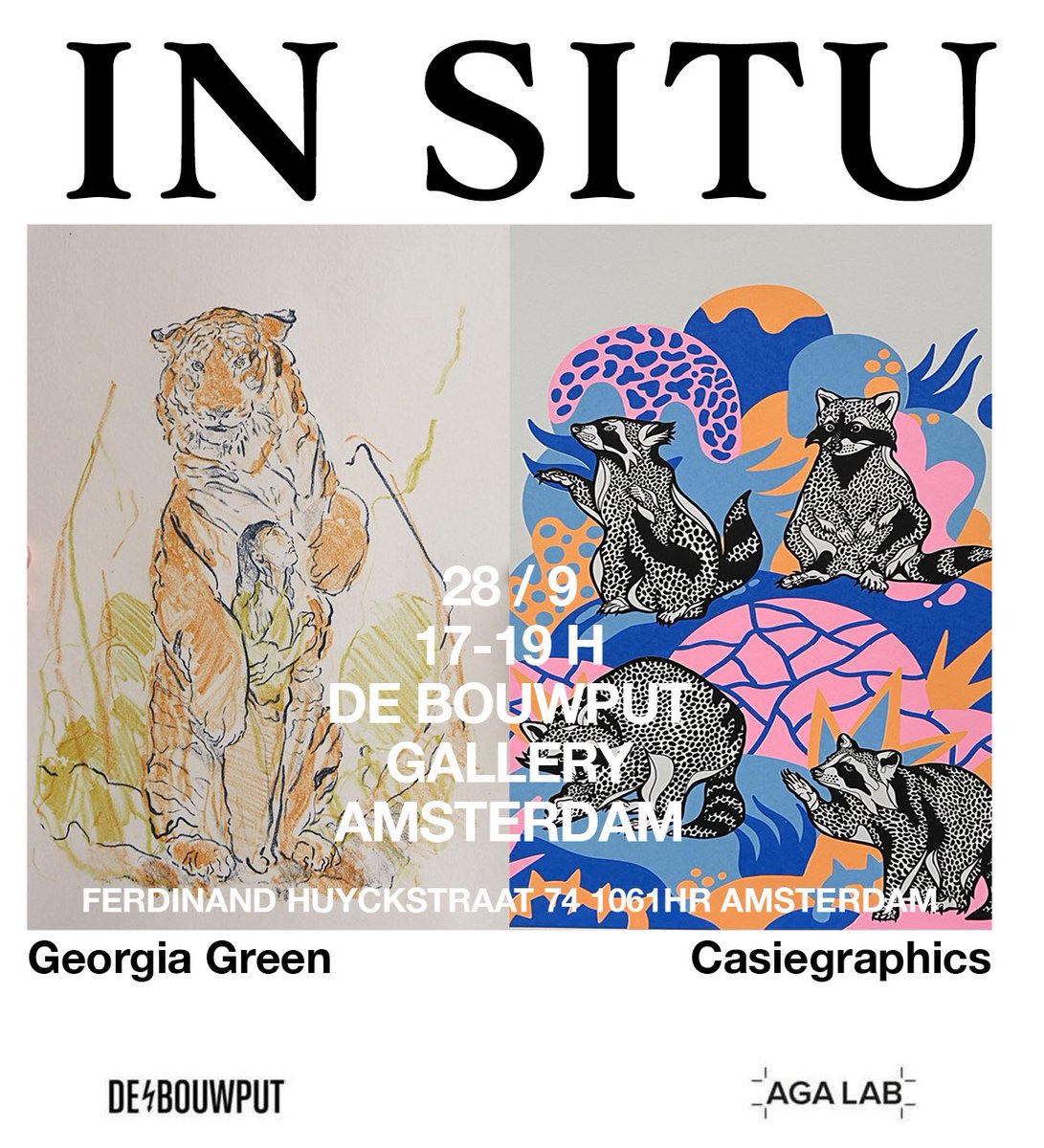 casiegraphics's tweet photo. Tomorrow me and @georgiagreenart Artist in Residence will present our work @de_bouwput . And you are invited!

Thursday September 28 @de_bouwput 
Ferdinand Huyckstraat 74 / 17.00 - 20.00 

#artistinresidence #artistinresidency #Amsterdam #screenprinting #lithography https://t.co/set0UqmFa2