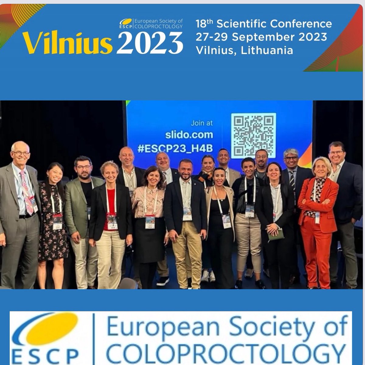 European Society of Coloproctology 18th Scientific and Annual Conference ..#ESCP2023 #ESCP23 @escp_tweets @YouESCP @TKRCD_ @EBSQcolo @draybalayildiz @GabrielaMoslein @SWexner @faycagultekin @cihangirakyol @ZimNl @BisginTayfun @ZGaroufalia @ytvanloon