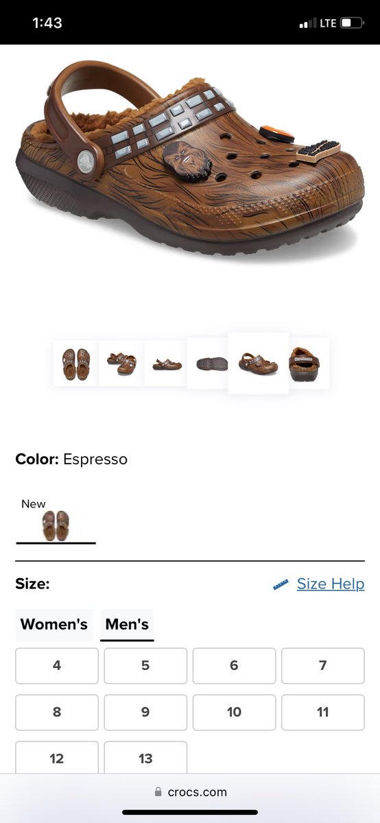tflores451's tweet photo. When this is all I want for my birthday but @Crocs doesn’t make my size🙃 https://t.co/ZVDnz2Uz6b