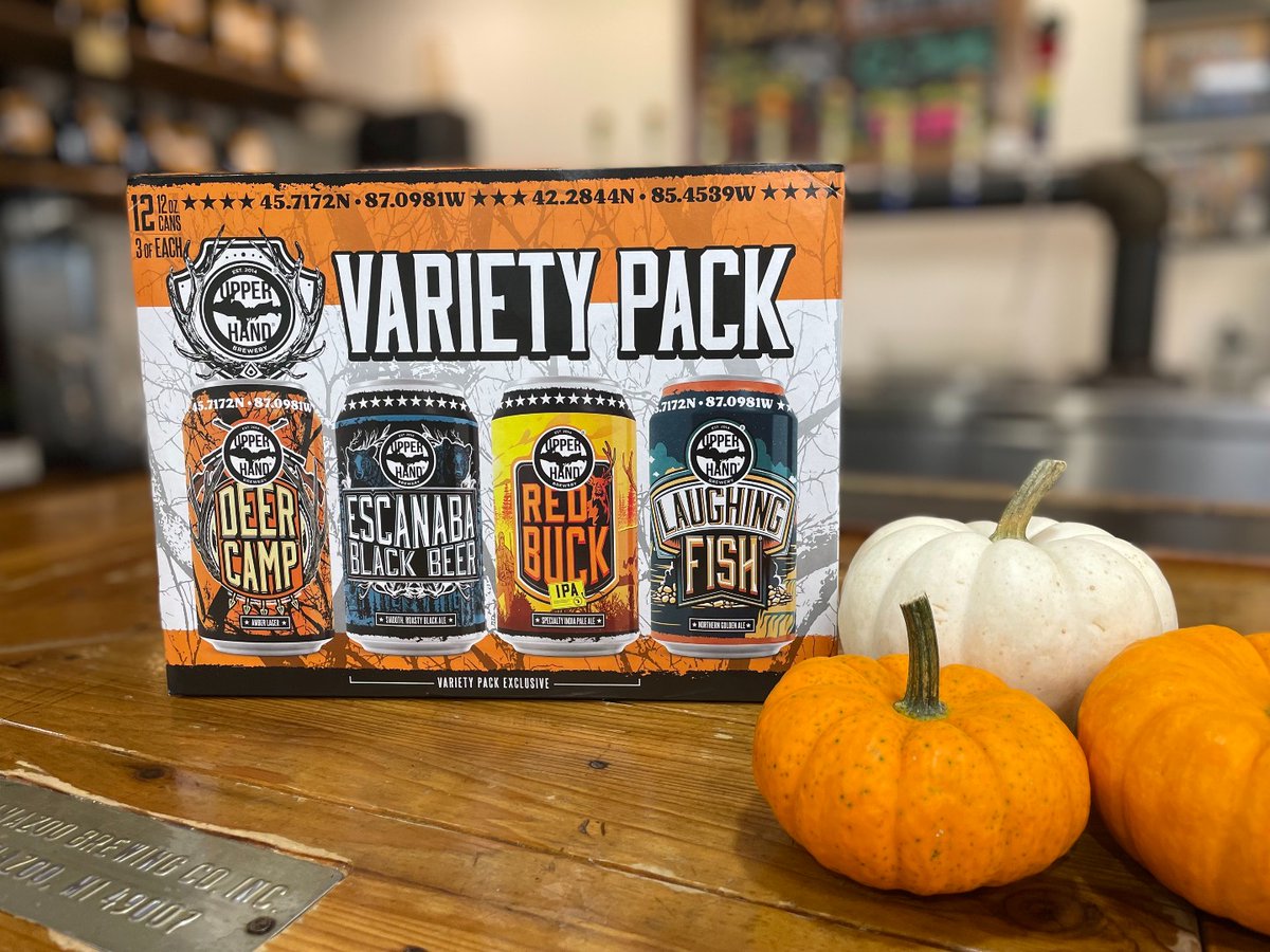 We've got friends in high places. Up north, to be exact.

This variety pack from @upperhandbeer features Deer Camp, Red Buck IPA, Laughing Fish, and Escanaba Black Beer. Yeah, we couldn't believe it either. Stop in and stock up.
