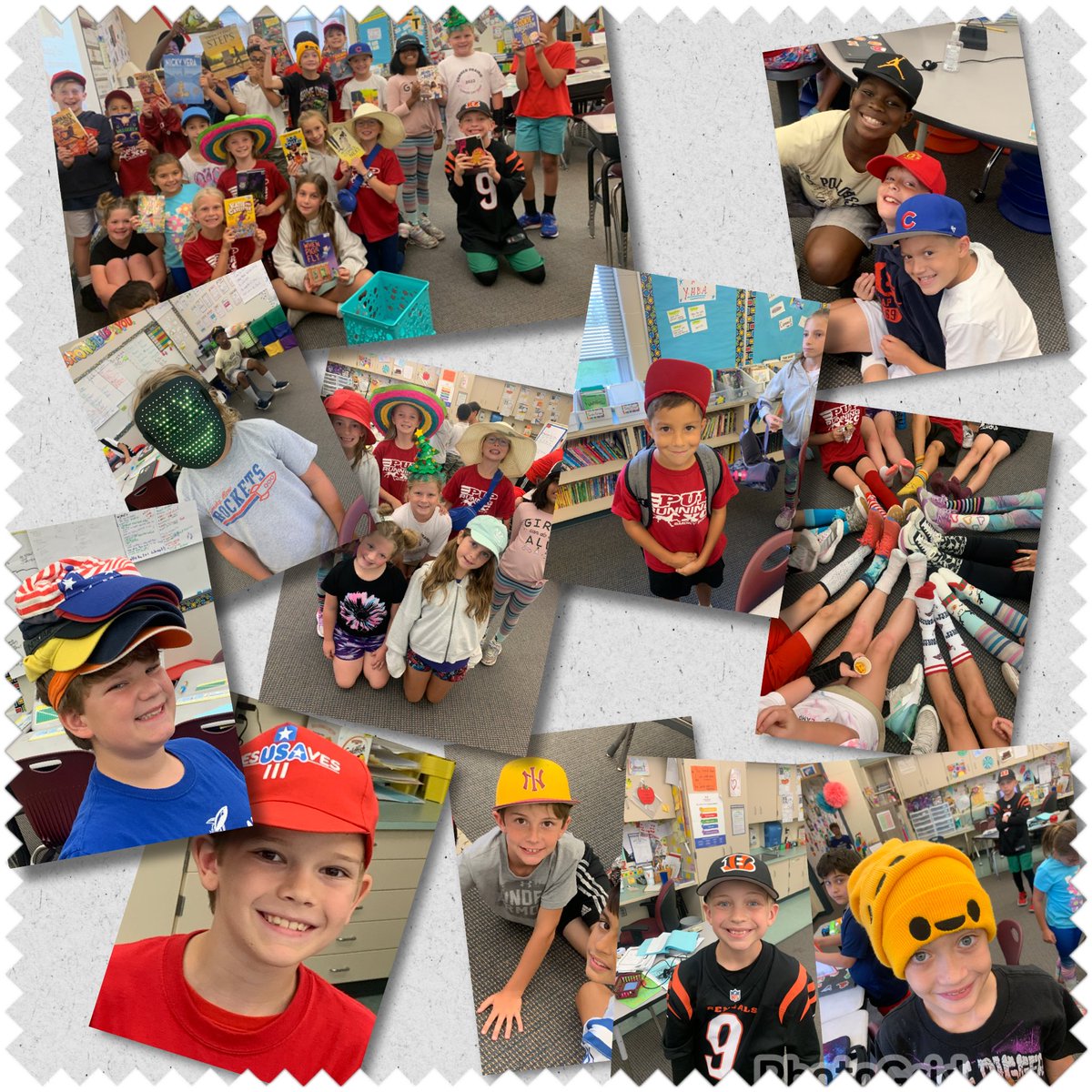 Silly sock &amp; hat day!  We understood the assignment!  🚀🥰<a href="/SmokyRow1/">Smoky Row Elementary</a>