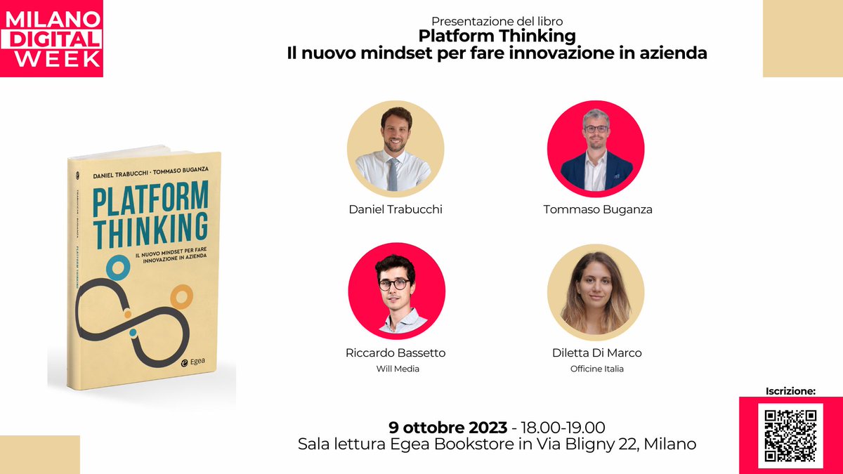 Daniel Trabucchi (@danieltrabucchi) on Twitter photo ...e <a href="/L_I_Buganza/">Tommaso Buganza</a> ed io presentiamo #PlatformThinking da <a href="/egeaonline/">Egea</a> il 9 ottobre con <a href="/riccardobass/">Riccardo Bassetto</a> e Diletta Di Marco nel programma della #MilanoDigitalWeek ...vieni? Iscriviti qui polimi.eu.qualtrics.com/jfe/form/SV_6P… ...e <a href="/L_I_Buganza/">Tommaso Buganza</a> ed io presentiamo #PlatformThinking da <a href="/egeaonline/">Egea</a> il 9 ottobre con <a href="/riccardobass/">Riccardo Bassetto</a> e Diletta Di Marco nel programma della #MilanoDigitalWeek ...vieni? Iscriviti qui polimi.eu.qualtrics.com/jfe/form/SV_6P…