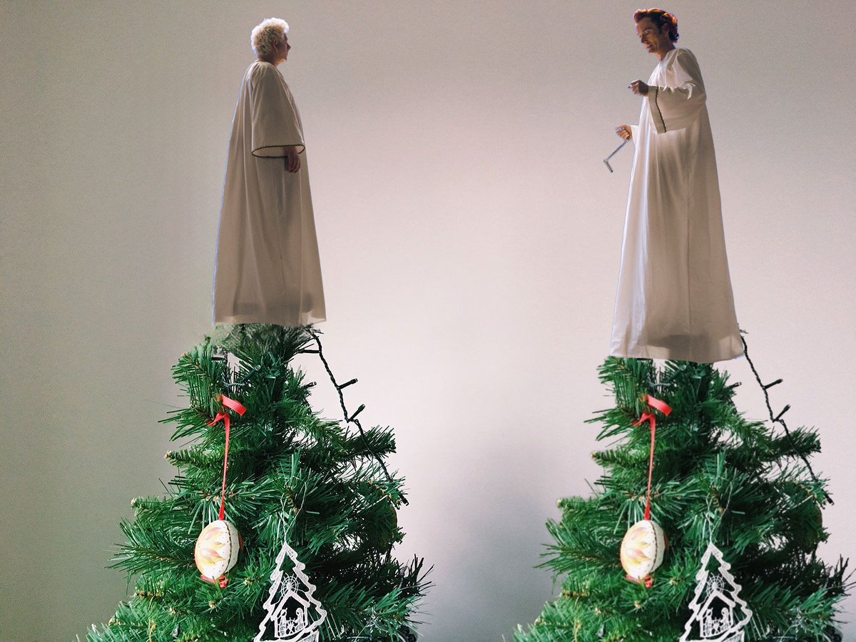 <a href="/GoodOmensPrime/">Good Omens</a> They look like the angel you put on top of the Christmas tree