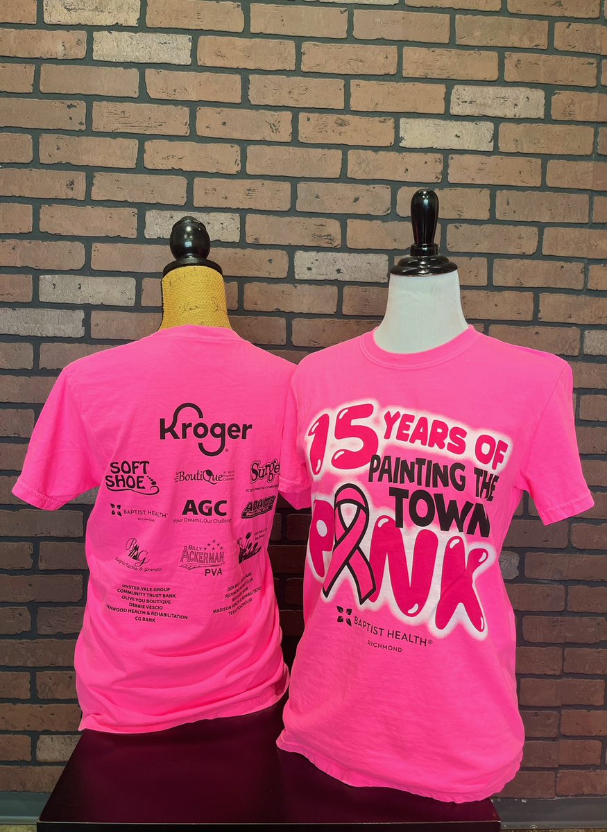 This year’s #PainttheTownPink shirt is giving us all the 80’s vibes with its airbrush effect!!! 
Will you be purchasing yours on Friday?