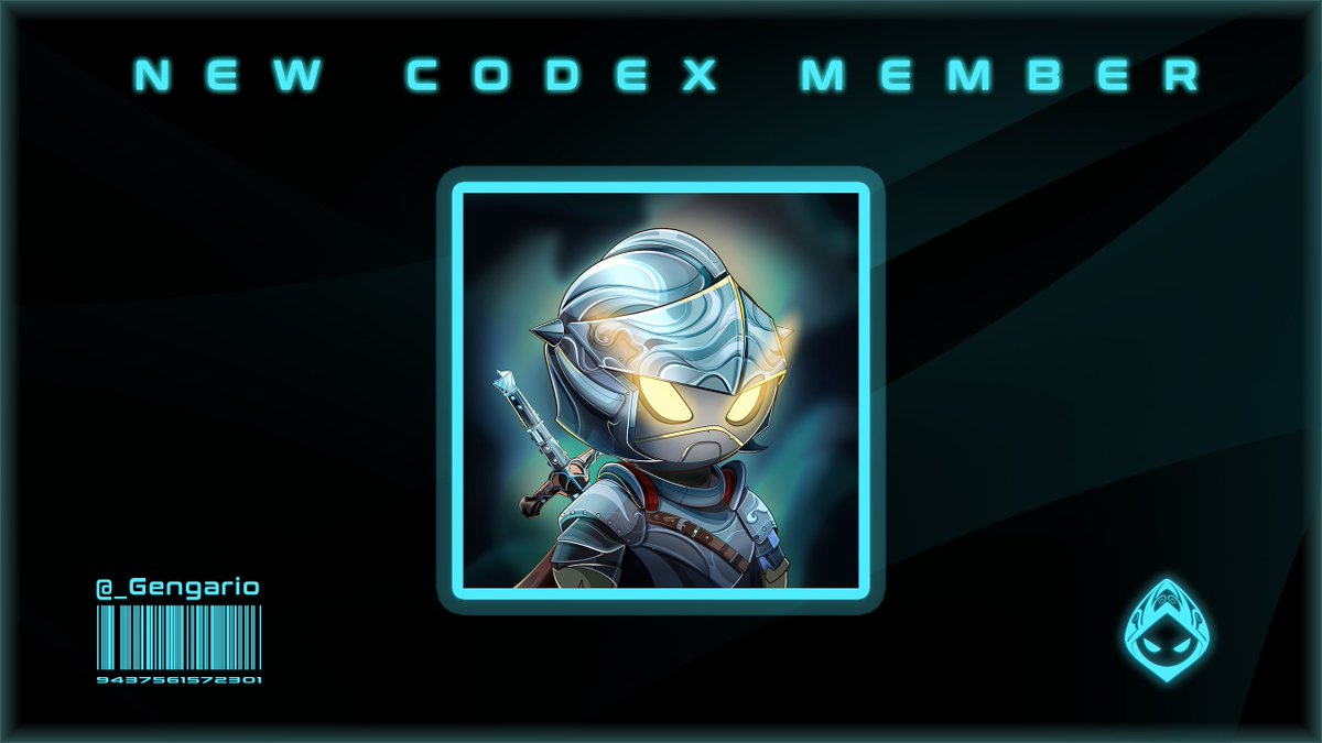 CodexDAO's tweet image. Codex is proud to announce its newest member
@_Gengario!
Gengario is always looking to uplift those around him with both fun and informative conversations!
We are thrilled to be able to add Gengario's presence and support to Codex.
Please welcome Gengario to Codex!
