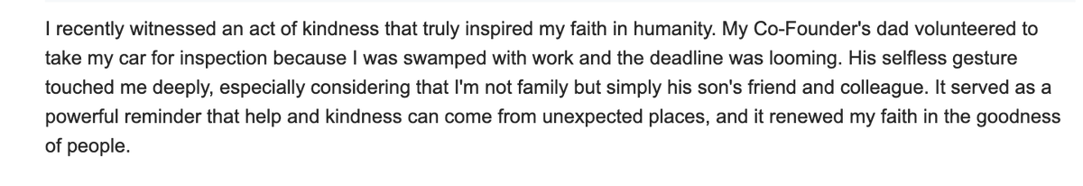 Someone asked me today "what is something you have witnessed that inspires your faith in humanity?" this is my response: 

#grateful