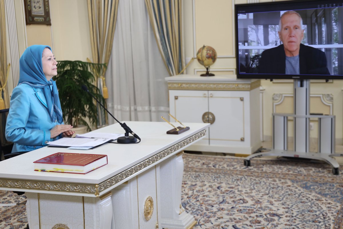 Maryam_Rajavi's tweet photo. In an online meeting with Senator Thom Tillis, a senior member of the Judiciary, Banking, Finance & Veterans’ Affairs committees & co-chair of the Human Rights and NATO parliamentary groups in the US Senate, he stated his support for the Mujahedin-e Khalq (MEK) in Ashraf 3 & emphasized their fundamental rights & freedoms within the framework of international laws. He said that we in the US Seante & the House of Representatives support Ashraf 3.
https://t.co/hGyB1XNfEA