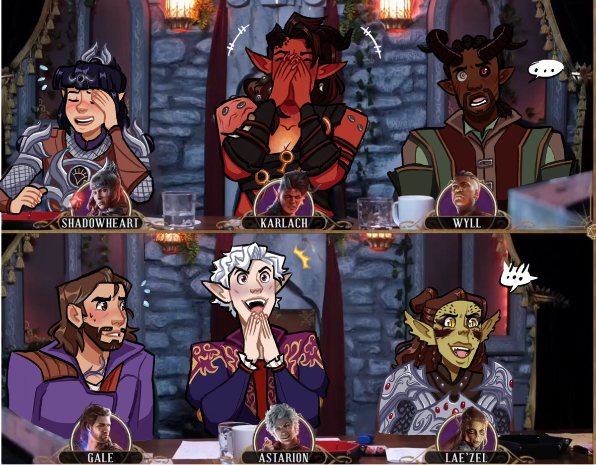 JibberJibbsArt's tweet photo. The gangs all here 💖
.
#bg3 #BaldursGate3 #shadowheart #Karlach #wyll #gale #Astarion #laezel https://t.co/YiLyAStAw6