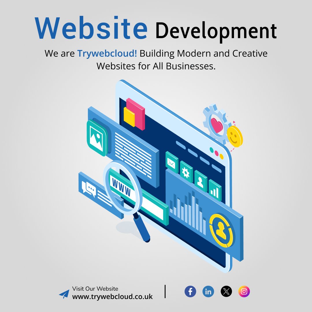 techwebcloud's tweet image. Boost your business with Trywebcloud responsive website development services.
Contact Us: +44 7775 497655, +44 1204 789655
Email: hello@trywebcloud.co.uk
Visit: trywebcloud.co.uk
#responsivewebsiteuk #websitedevelopmentcompanyuk #webdevelopmentservicesuk #websitedevelopment