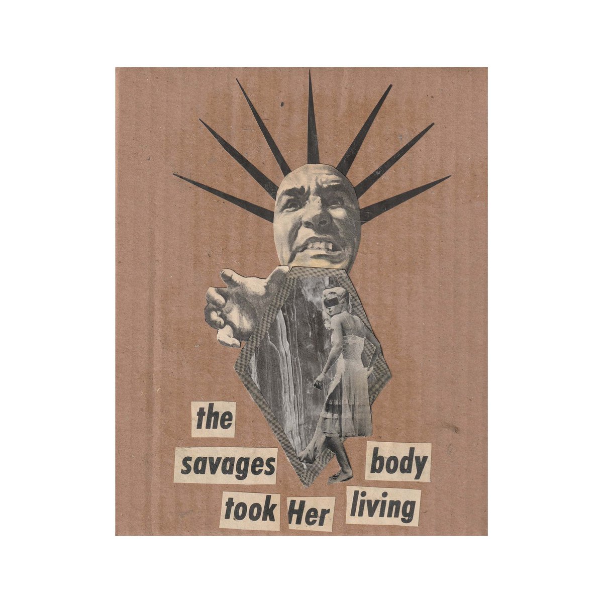 Ham_Zits's tweet photo. “Liberty?” • Found images pasted on cardboard 
8x6.5

#collageartist #collageart #papercollage #art #dadaism #collage https://t.co/O8X1R2MUqc