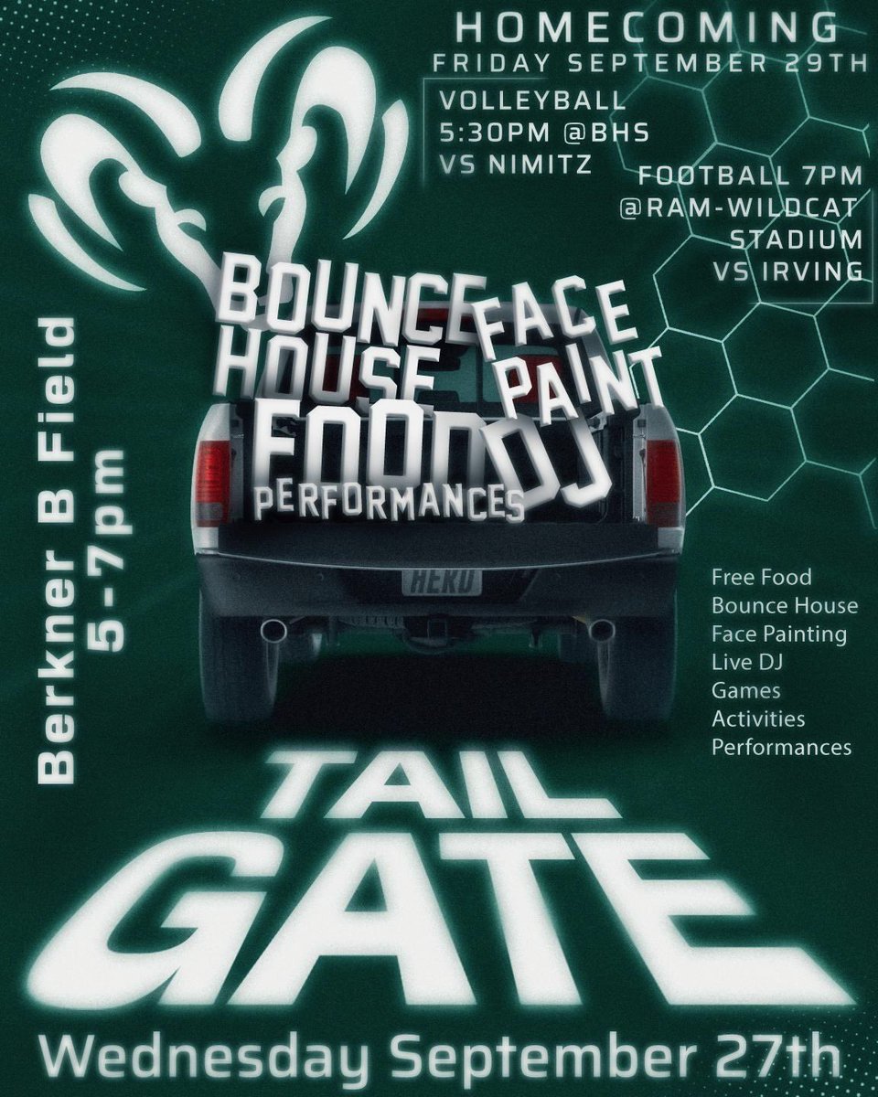BERKNERFOOTBALL's tweet photo. Don’t miss these opportunities to hang with tha HERD. S/o @Berkner_Vball as well they will be around and in action Friday Night.
#IOUtour 
#ProtectTheBrand https://t.co/8viHzkCl2Q