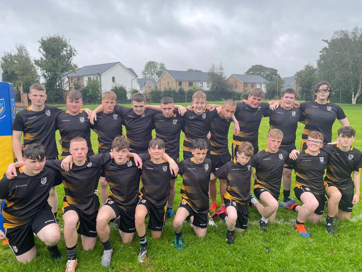 DunclugPE's tweet photo. Imagine playing in those conditions today! Our U16s took it in their stride beating B’clare Sec 21-0 in their new @KukriIreland kits. Tries from Timmy McNabney, Rhyan Doole and Adam Walsh who also kicked all conversions 👏💪🏉 https://t.co/MET4Q2MyMq