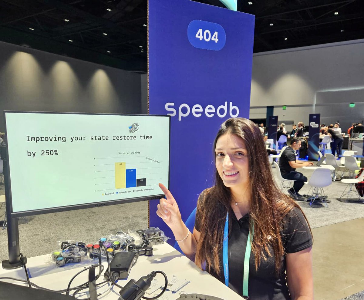 BosmatTuvel's tweet photo. Today.
4pm.
Hall #3.
Kafka Current.
Me.
You.
The speedb magic on Kafka Streams

Don’t be a stranger 😉
#current23 #speedb #kafkastreams 
@speedb_io https://t.co/MVspI2A0Mx