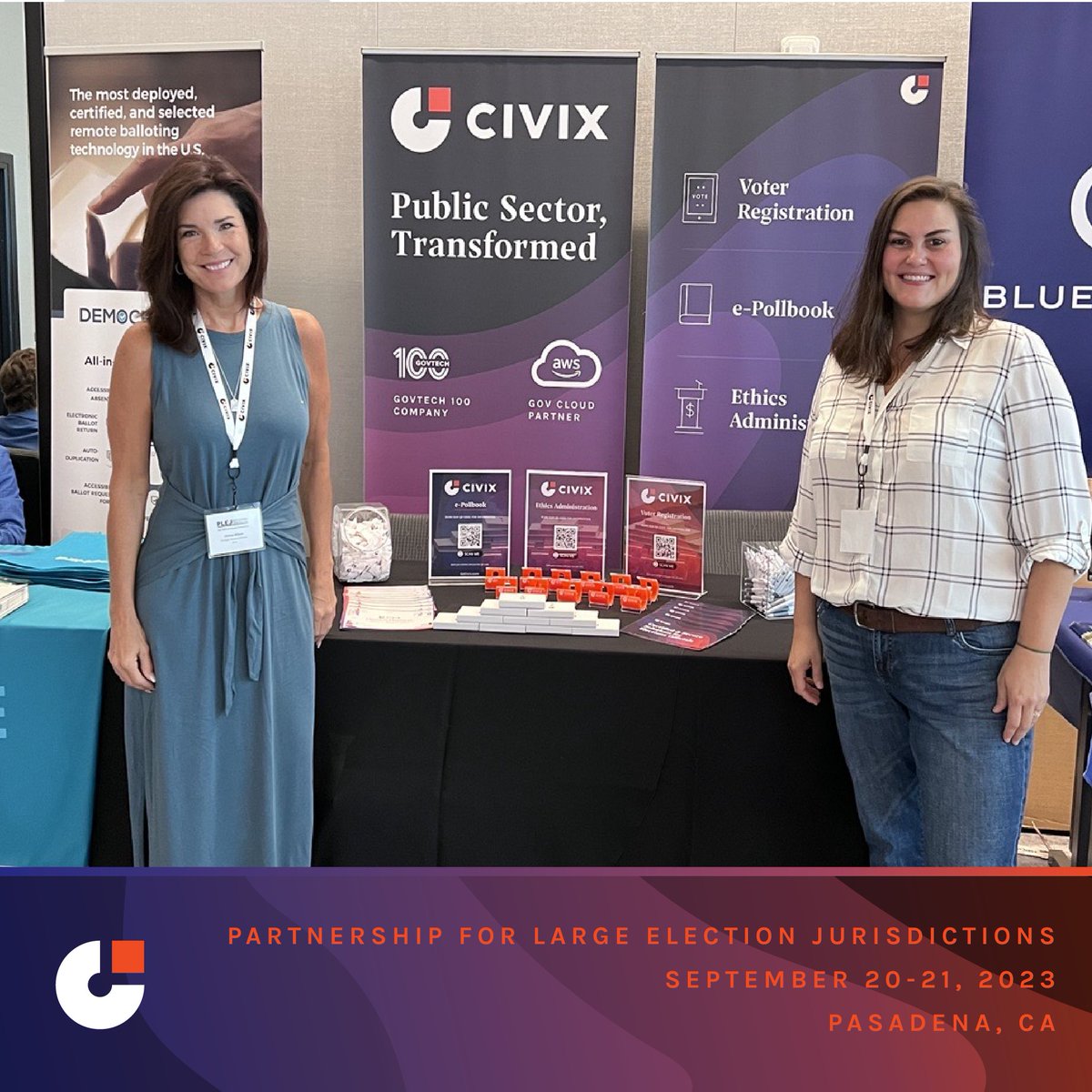 We were honored to sponsor the Partnership for Large Election Jurisdictions (PLEJ) as they convened to build a new community of practice for election professionals across the US. We're thankful to PLEJ for starting this important organization.
#gocivix #taketheplej