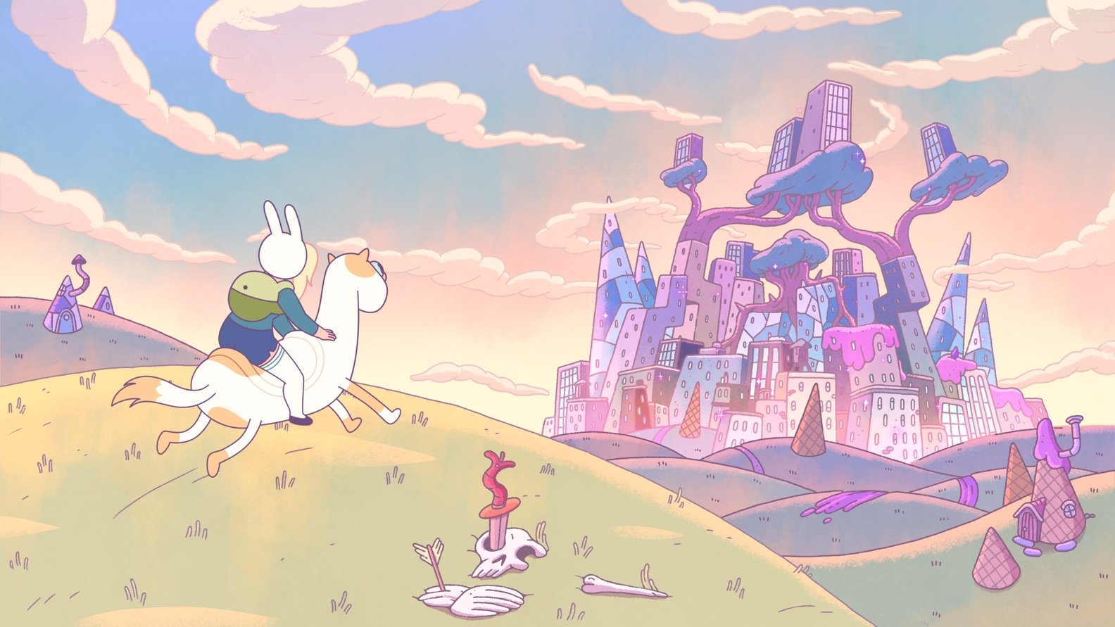 Geekversez on X: Nova arte oficial de 'Fionna e Cake', série spin