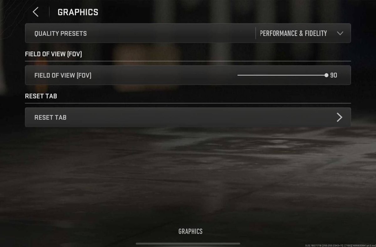 Configuración de campo de visión (FOV) agregada.

#WarzoneMobile