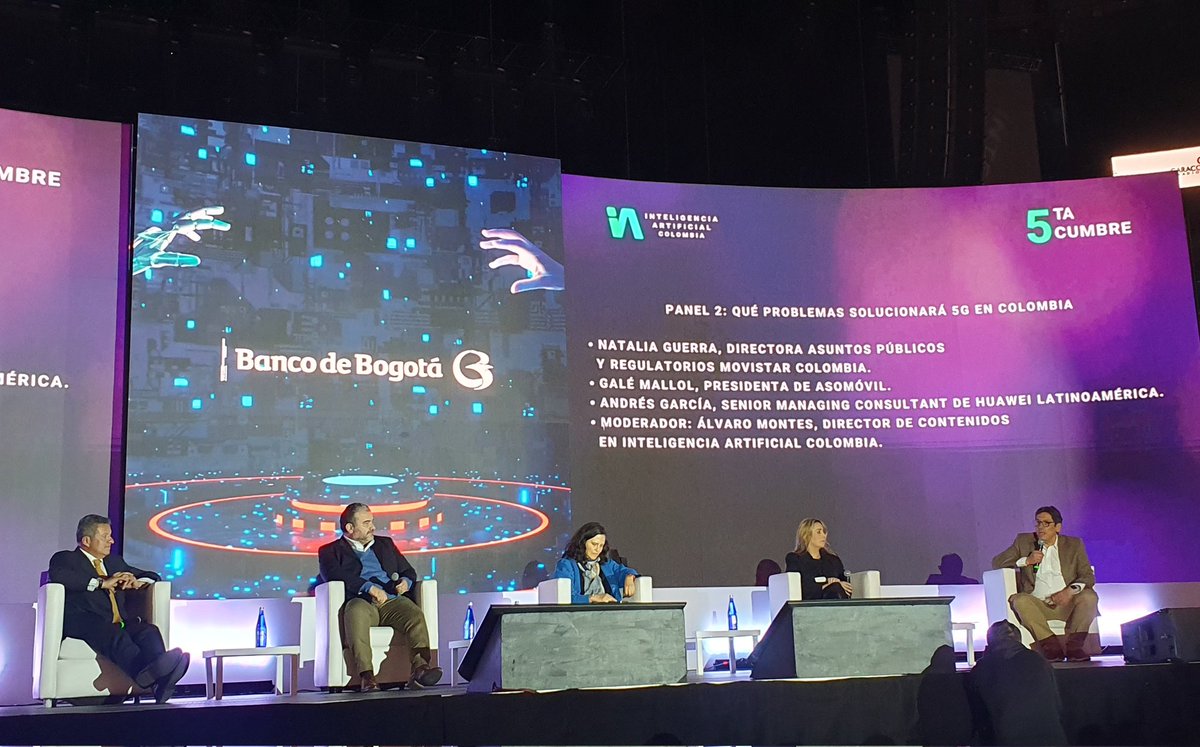 Compusiteinc's tweet photo. Nos encontramos en la #5taCumbreIAColombia donde conoceremos casos y aplicaciones  de las nuevas tecnologías en búsqueda de soluciones a problemas actuales de la humanidad; como el agua, la alimentación, la pobreza, el cambio climático  o la salud. @IA_Colombia https://t.co/RUxyypofdm