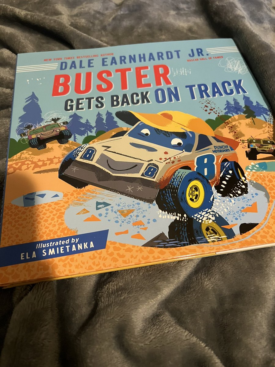 Excited to give Buster gets back on to my little nephew! He loved @DaleJr first book and I can’t wait to see his reaction to this one