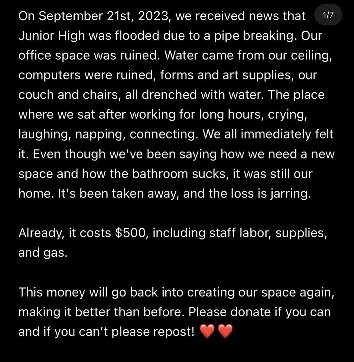 thecomedybureau's tweet photo. #comedycrawl 9/27/23 #WorldTourismDay
before comedy today, wondrous, all inclusive performing arts venue, Junior High, suffered some pretty terrible water damage. Please help if you can.
https://t.co/g7KJmb46Gb https://t.co/yXTPGATsjP