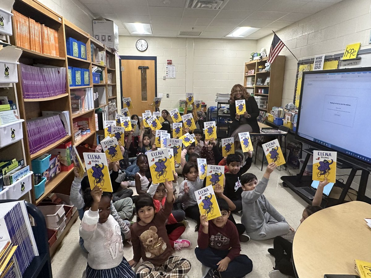 We enjoyed our first  Bookelicious author event! We learned about what it takes to be an author and illustrator. The students loved the book Elena Rides <a href="/FFES_PWCS/">FFES_FantasticFitzies</a> <a href="/PWCSNews/">PWCS</a>