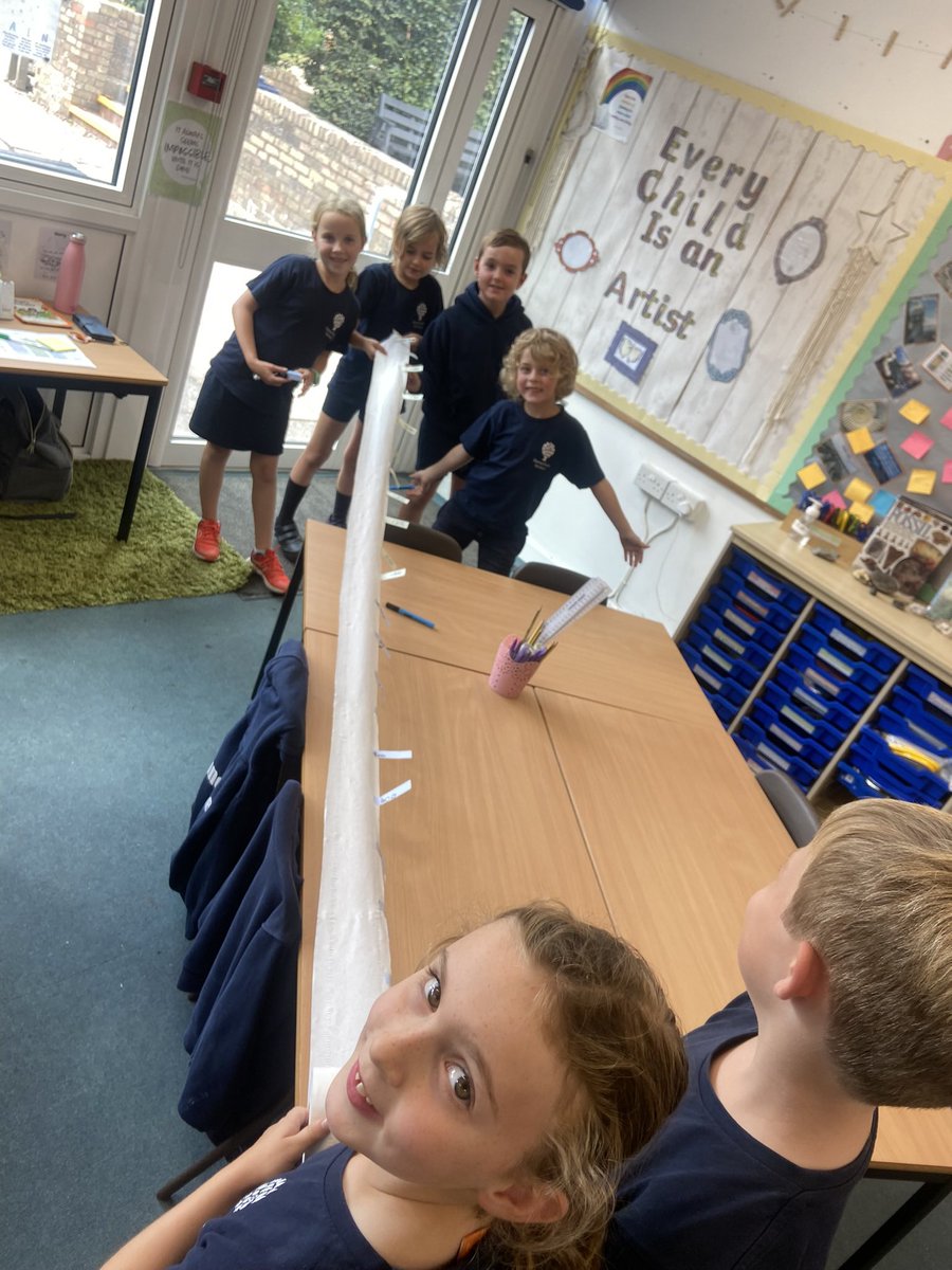 In history, year 3 created timelines using toilet paper. Seeing just how long ago the Stone Age was blew our minds! 🪨

<a href="/DanesfieldSchl/">Danesfield School</a>