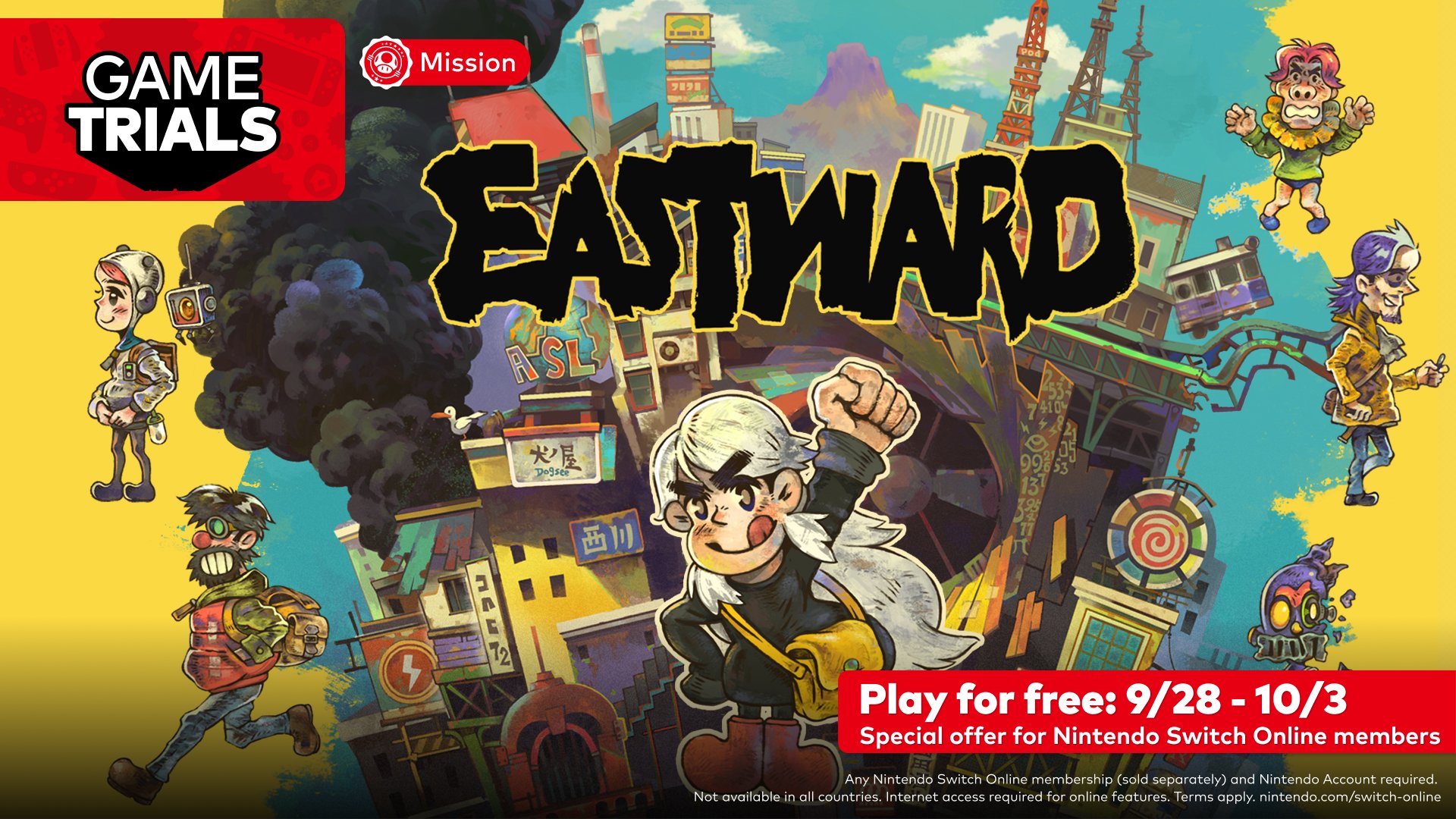Eastward : welcome to Octopia! on X: Dear Switch players: For the best  experience, please update your copy of #Eastward to the latest version (  1.0.4 ) before playing. Thank you!  /
