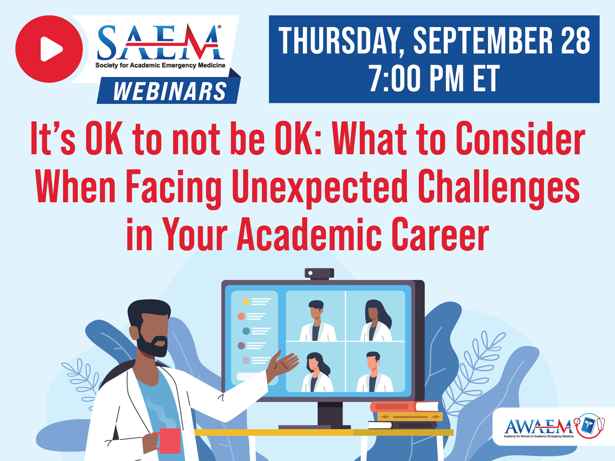 When the unexpected happens in life, our worlds often get turned upside down. Join SAEM and AWAEM tomorrow night and hear from our panelists' experiences and their impacts, and help us innovate in providing future support to 'thrive and not just survive' ow.ly/q5Ym50PC1wh