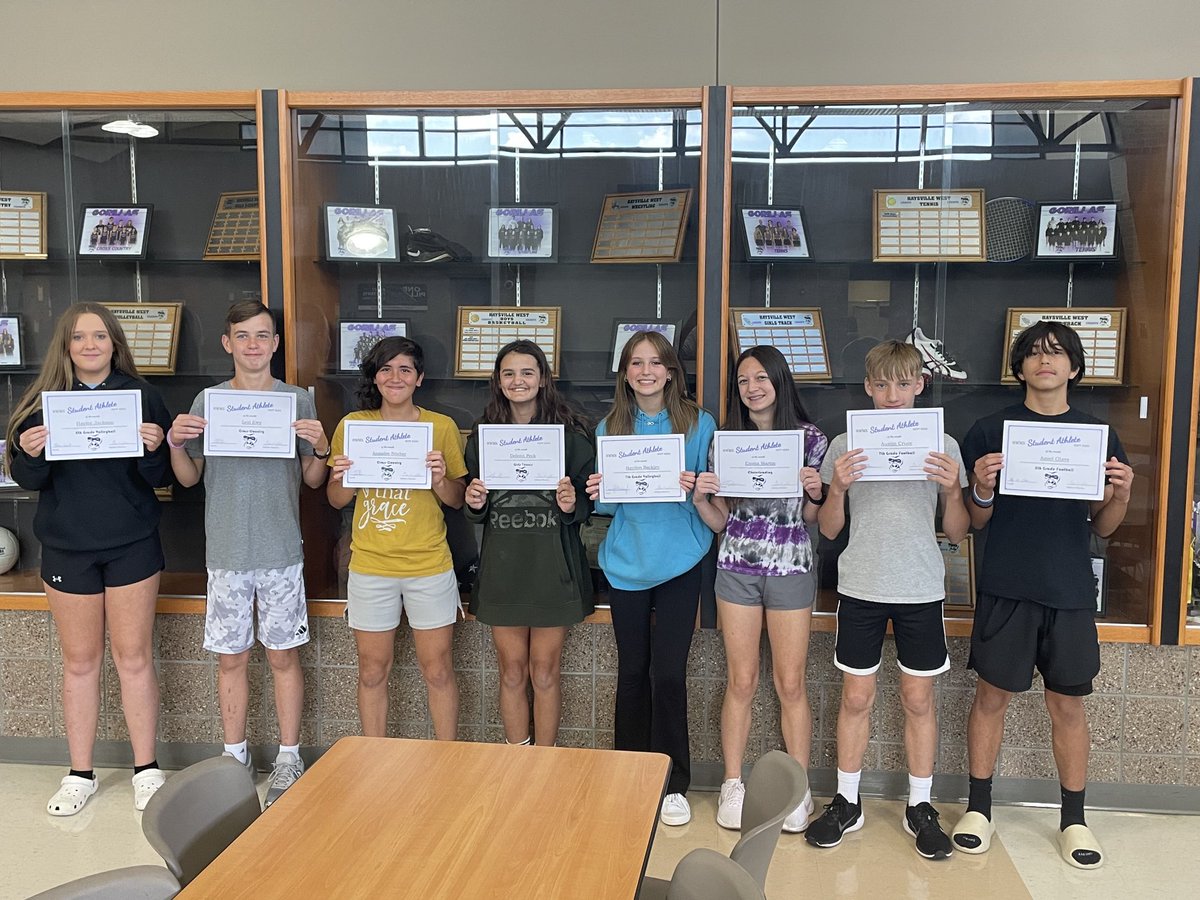 Congratulations to our September student athlete of the month winners! Keep up the good work!