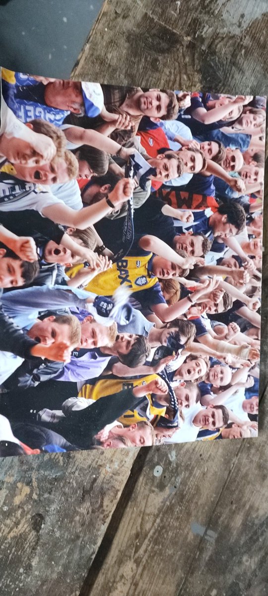 nigecarey's tweet photo. @andyh61105275 @RiverRibble I forgot that I said I would send you this picture from Orient away when we won promotion, I'm in the middle with  glasses on and union jack (that had Barmy Army wrote on it) round my shoulders🙌........great days 👌 https://t.co/CvEkiRUTG9