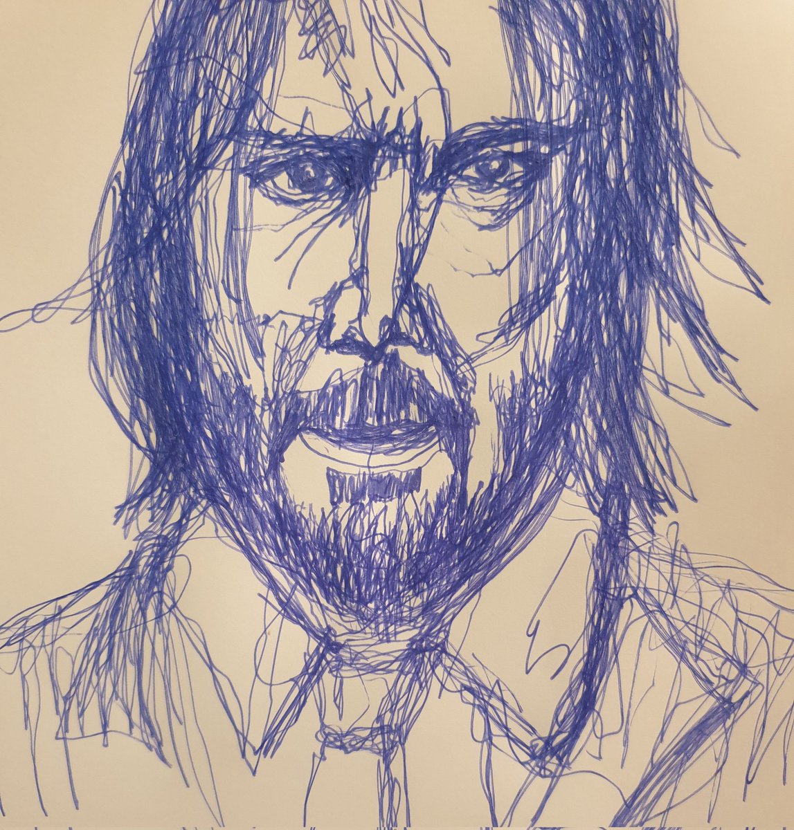 worldofwendyart's tweet image. Practicing continuous line drawing in pen. Had a wee go at John Wick. First attempt so not too bad i don&apos;t think 🙂

#johnwick #KeanuReeves #continuouslinedrawing #pendrawing