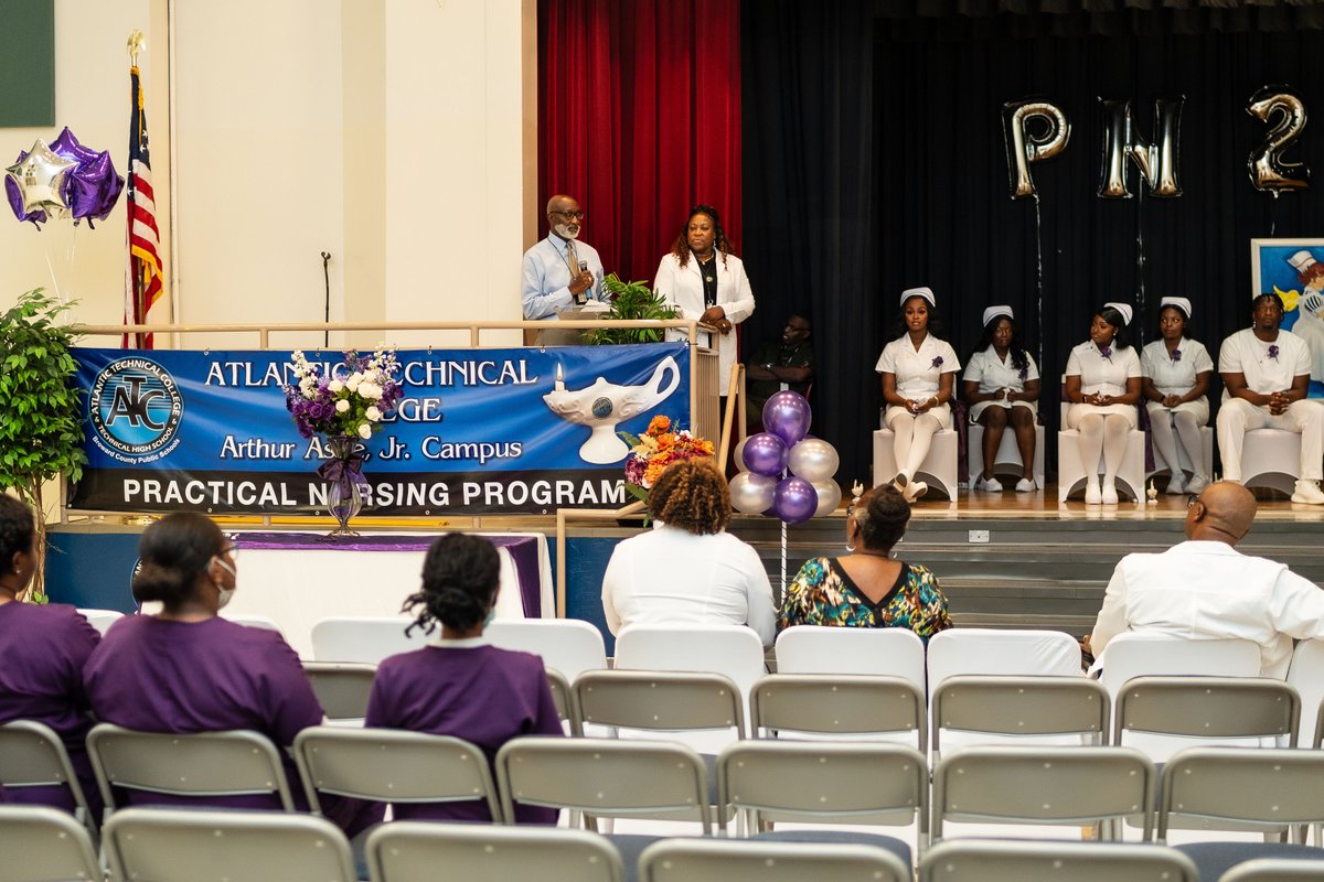 ATCTechCollege's tweet image. CONGRATULATIONS  to our most recent Practical Nursing graduates.  We celebrate you!

#atcchanginglives #AtlanticTech #proud #nurse #pinning #GetThereFL