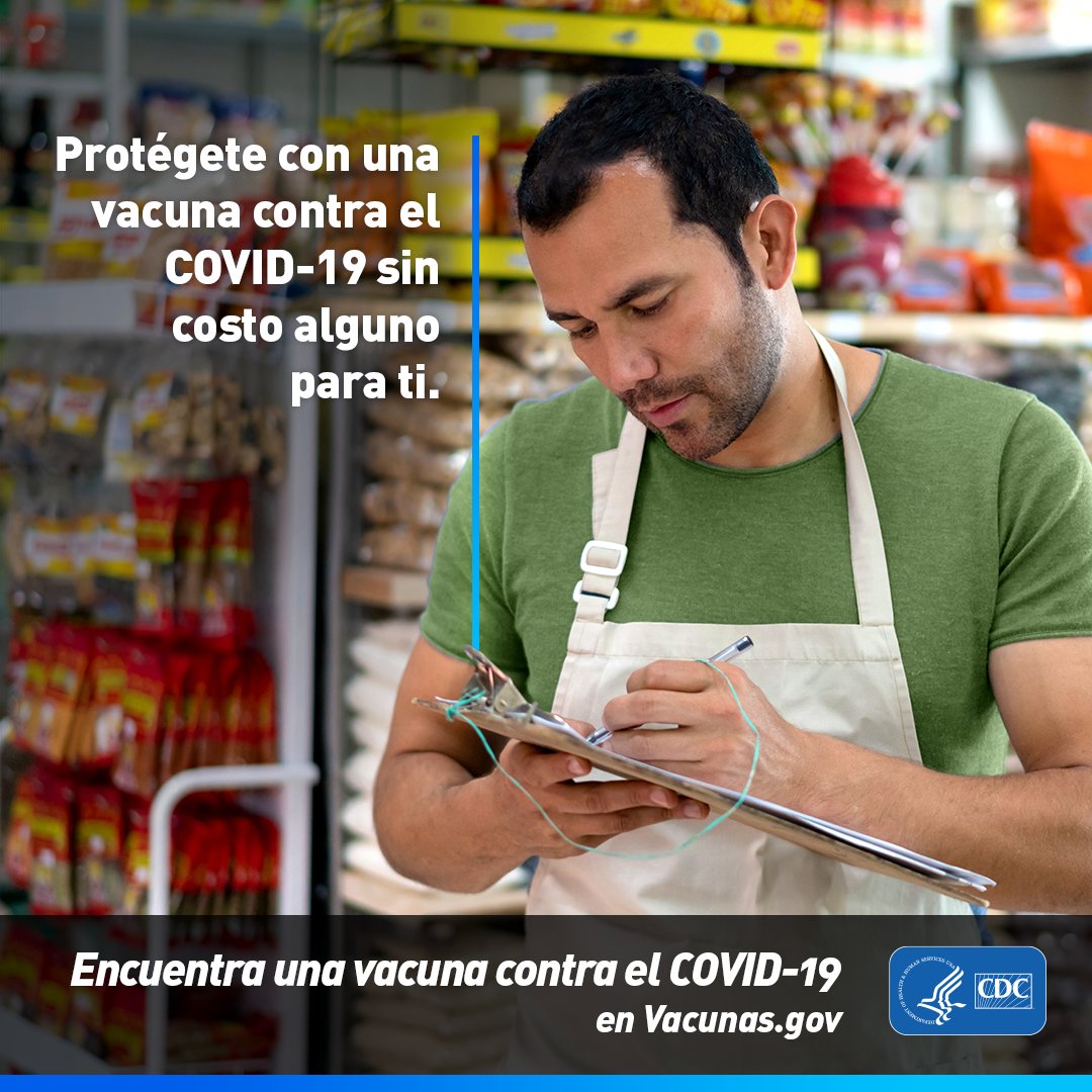 New COVID-19 boosters are now out! Find where to get vaccinated with no cost to you at vaccines.gov.

¡Ya están disponibles los nuevos refuerzos de COVID-19! Encuentre dónde vacunarse sin costo en vacunas.gov.