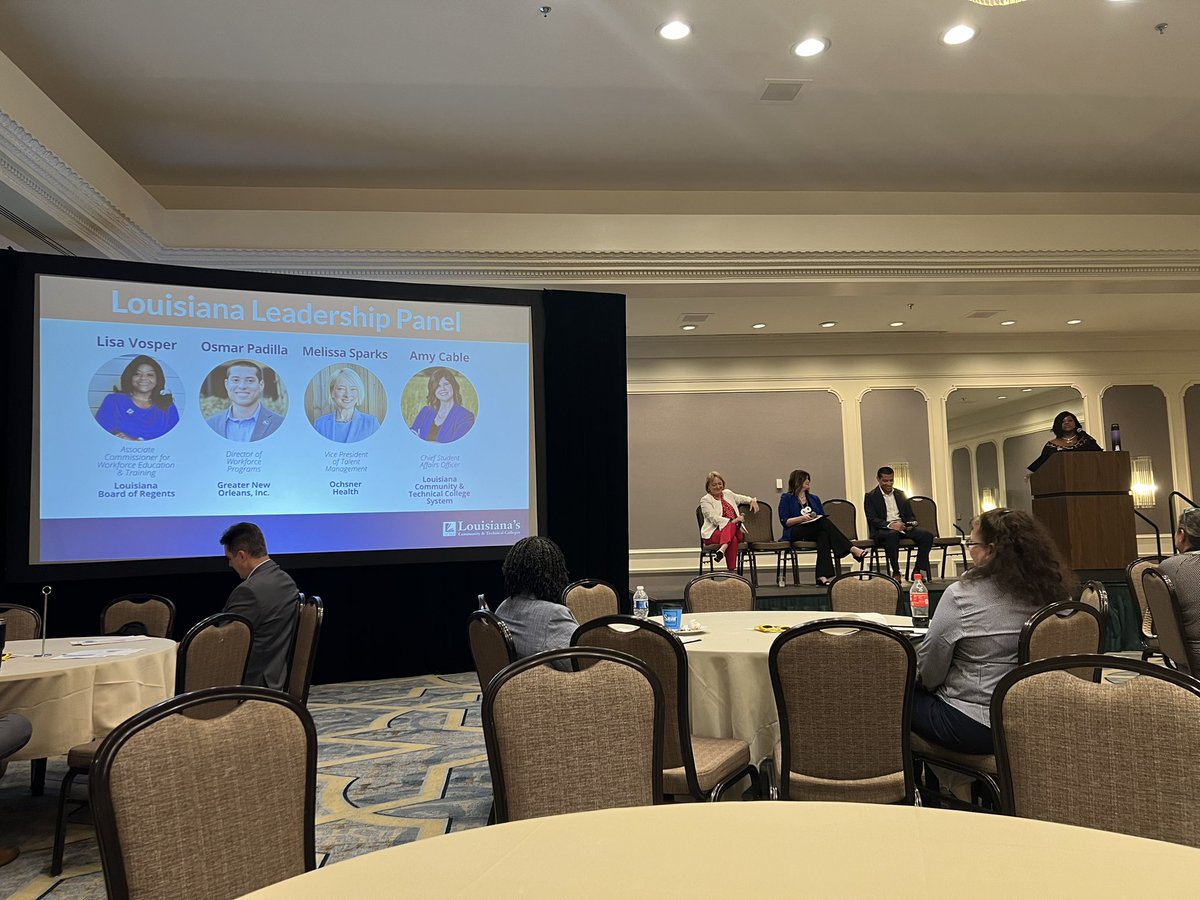 AndrePerezSLCC's tweet image. Attending the @WorkReadyU Adult Learning Summit at the LCTCS Annual Conference with my @slccadulted colleagues in NOLA. Very innovative and game-changing info being shared! Congratulations to Erin Landry and her team for hosting a wonderful event!