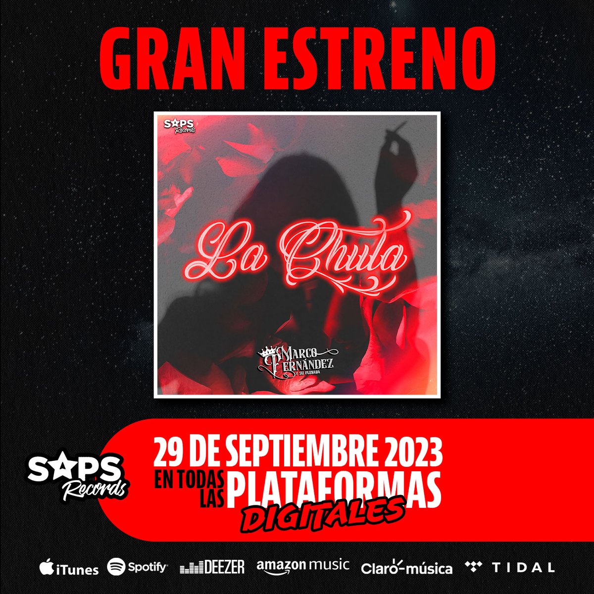 ¡Plebada no se pierdan el estreno de "La Chula" en todas las plataformas digitales!
onerpm.link/271909187735