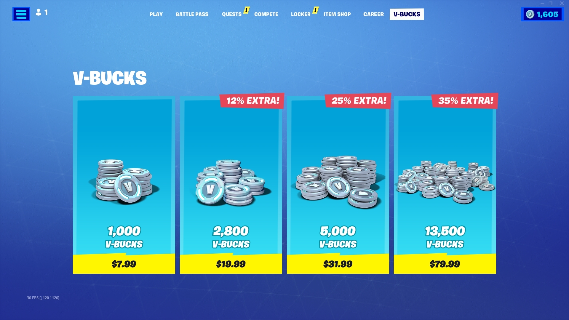 vbucks prices change : r/FortNiteMobile