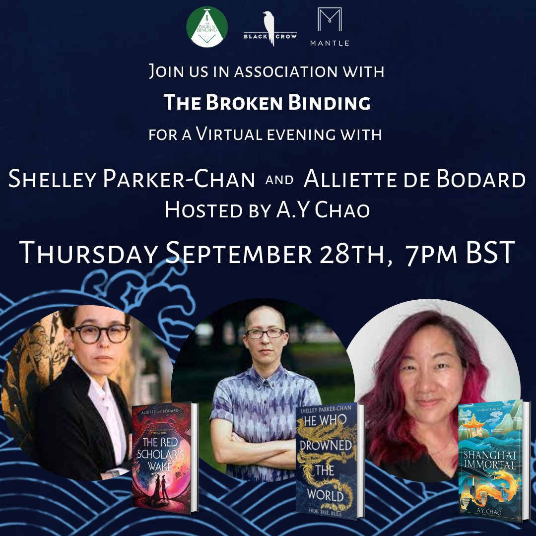 #ICYMI Join us tomorrow in association with @binding_broken for an evening with @shelleypchan and @aliettedb in conversation with @ay_chao as part of #ESEA Heritage Month! Save your spot here: crowdcast.io/c/rdzw75rq1agy