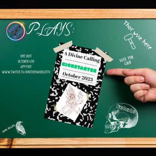 <a href="/Dicefunctional_/">Dicefunctional | @dicefunctional.bsky.social</a> Hey folks, on Oct 4th 630pm MDT...

We're playing: 💫A Divine Calling!💫 

Join our cast as they become teenage hosts to the divine and perform in a talent show to prove once and for all who is the coolest in the heavens!

Created and sponsored by  @Gal56Geek and <a href="/GingGal_Games/">GingGal Games</a>!